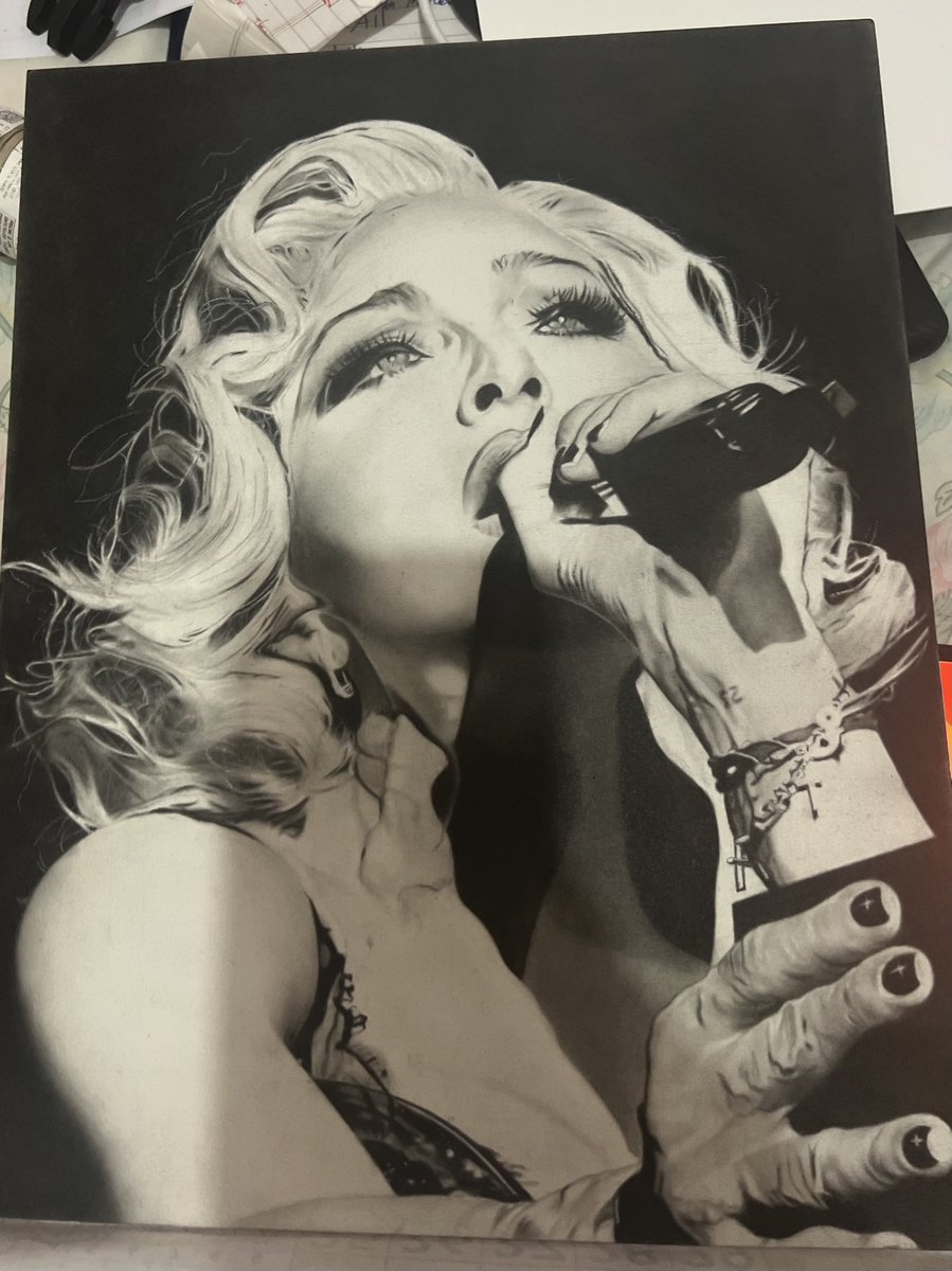 New Madonna Bad Girl drawing  from The Celebration Tour. #madonna #badgirl #madonnadrawing #celebrationtour #celebrationtourinrio #allanangel #guinnessworldrecord #Brasil #Brazil #copacabana