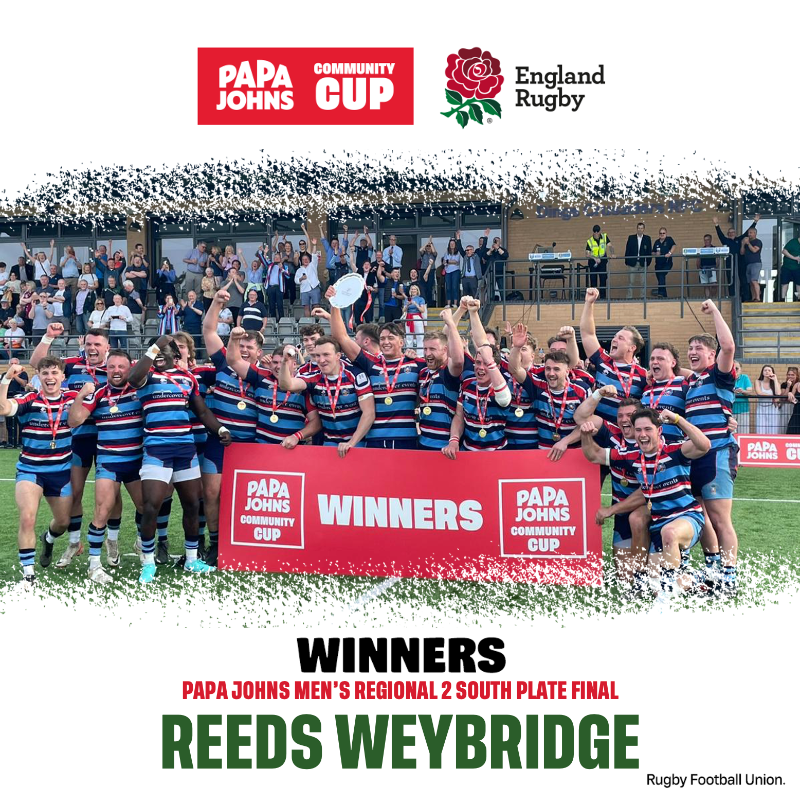 RFU's tweet photo. 🍕🏆 Congratulations to all the other winners from our final round of today's @PapaJohnsUK Community Cup Finals! 

👏 Enjoy the celebrations @reedsweybridge, @LuttsRFC and @official_ORFC!

#PapaJohnsCommunityCup https://t.co/I0x2jn3CiV