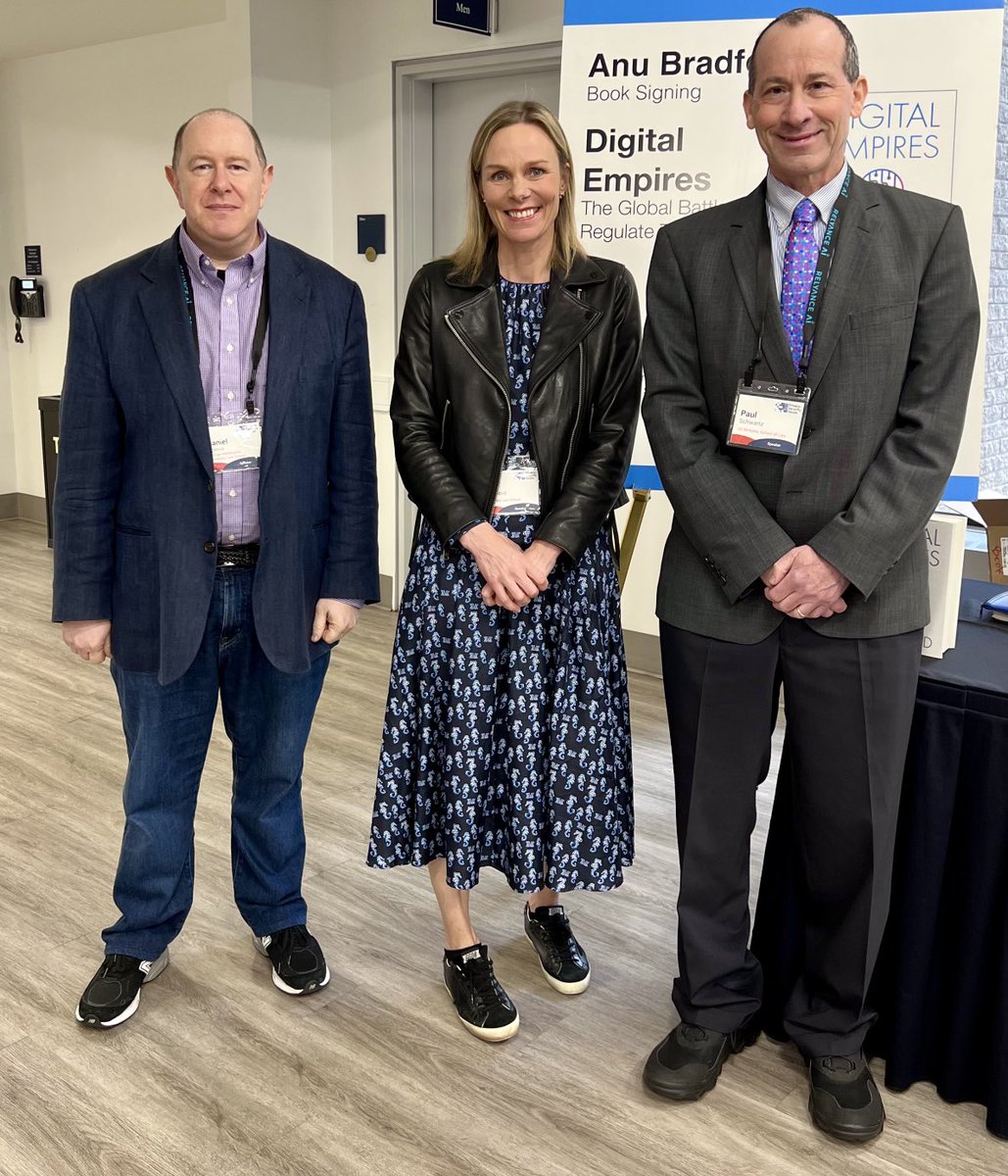 Great keynote by ⁦@anubradford⁩ yesterday at the Privacy + Security Forum in DC. We discussed her pathbreaking book, Digital Empires. ⁦@DanielSolove⁩ ⁦@privsecacademy⁩