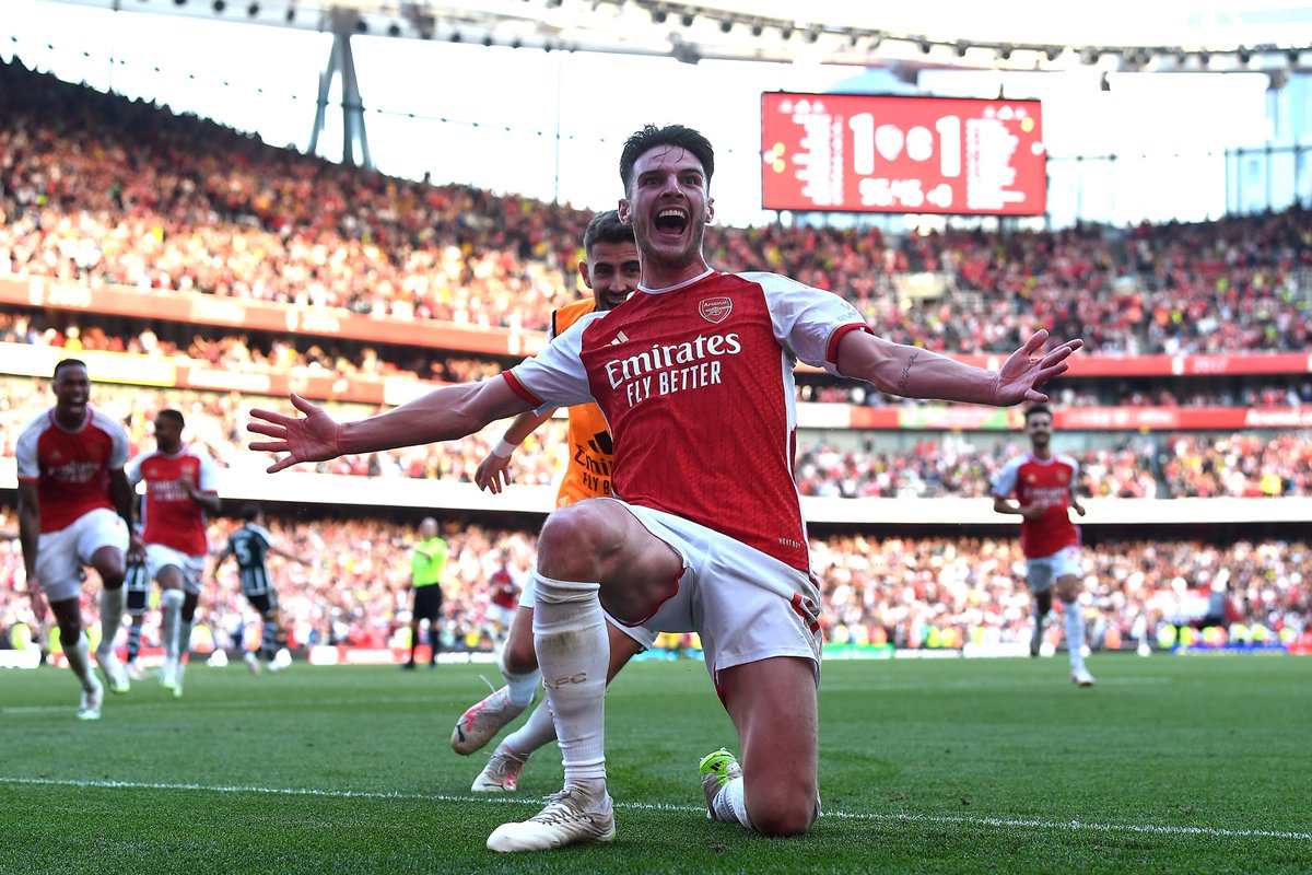 A thread of Declan Rice Goals since he Joined Arsenal

👑 Retweets highly appreciated 🤝