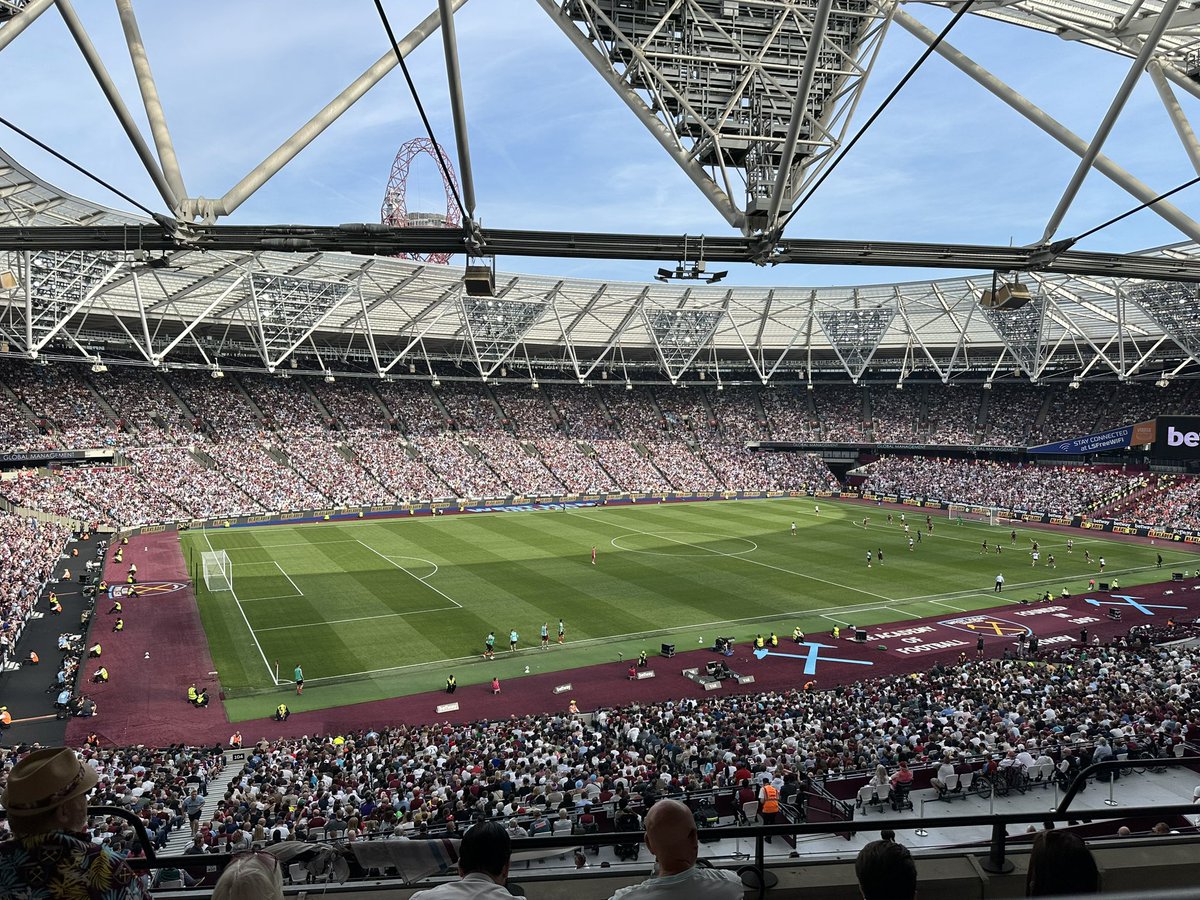 wellandm's tweet photo. Terrible 1st half. Much better 2nd. Good to be here to give the Moyesiah an appropriate send off. Regardless of opinion, he has brought success to our club that I never thought I’d see. ⚒️#COYI #WHUFC https://t.co/C5ZVn8Jlgb