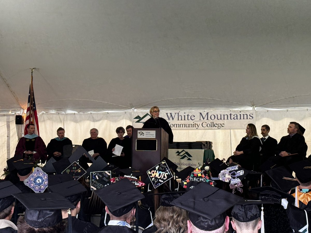 It was an honor to speak at the White Mountains Community College commencement ceremony yesterday. Thank you for having me and congratulations on your graduation! I look forward to seeing what you all do next.