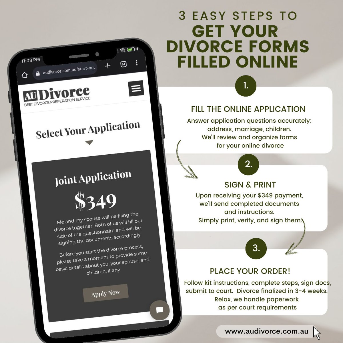au_divorce's tweet image. Get your divorce form online at the comfort of your home in just 3 simple steps! 💼💻✍️ 
#DivorceMadeEasy #OnlineForms #QuickProcess #divorcechallenges
Visit: audivorce.com.au