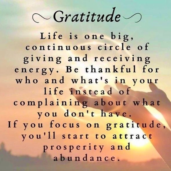 Gratitude is my attitude!