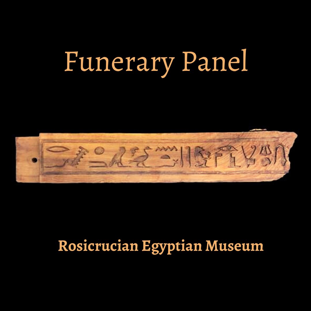 Egyptian funerary art was intended to play an active role in the afterlife by helping the deceased to be successful during this part of their life. This decorative strip exhibits exquisitely carved hieroglyphs which were executed in sunk relief.