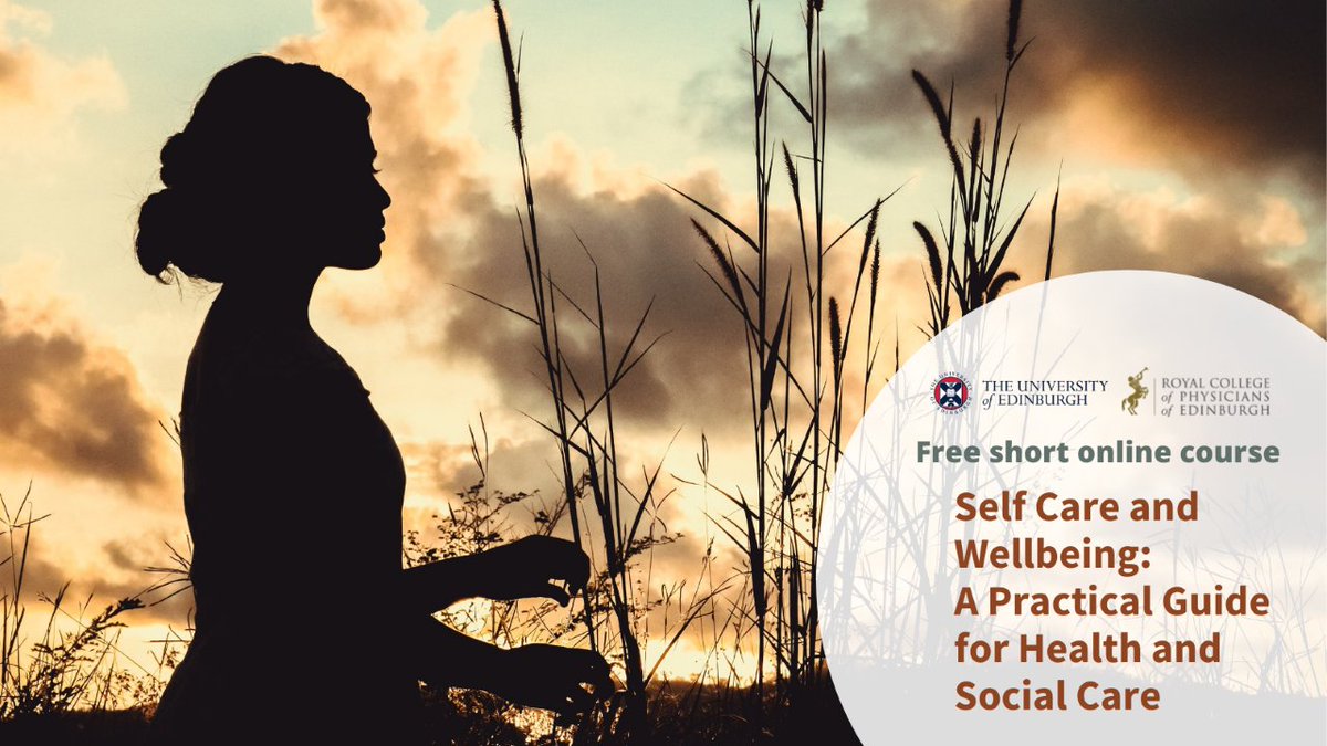 Working in #health or #socialcare & looking to improve your wellbeing? Would you like to develop resourcefulness to deal with difficult and traumatic situations? Enrol on our Self Care and Wellbeing short online course for free: futurelearn.com/courses/self-c… EdinClinicalSci #RCPEdin