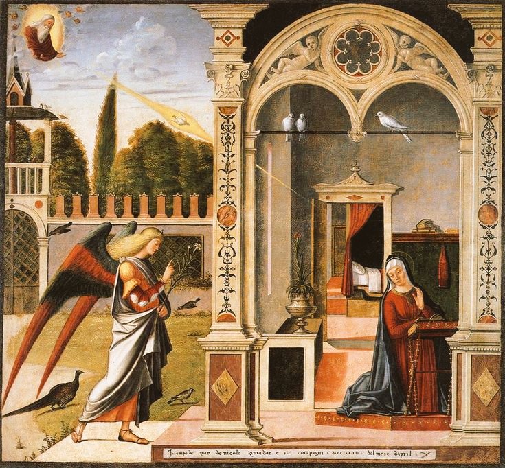 'The Annunciation' by V. #Carpaccio (1504) #fineart