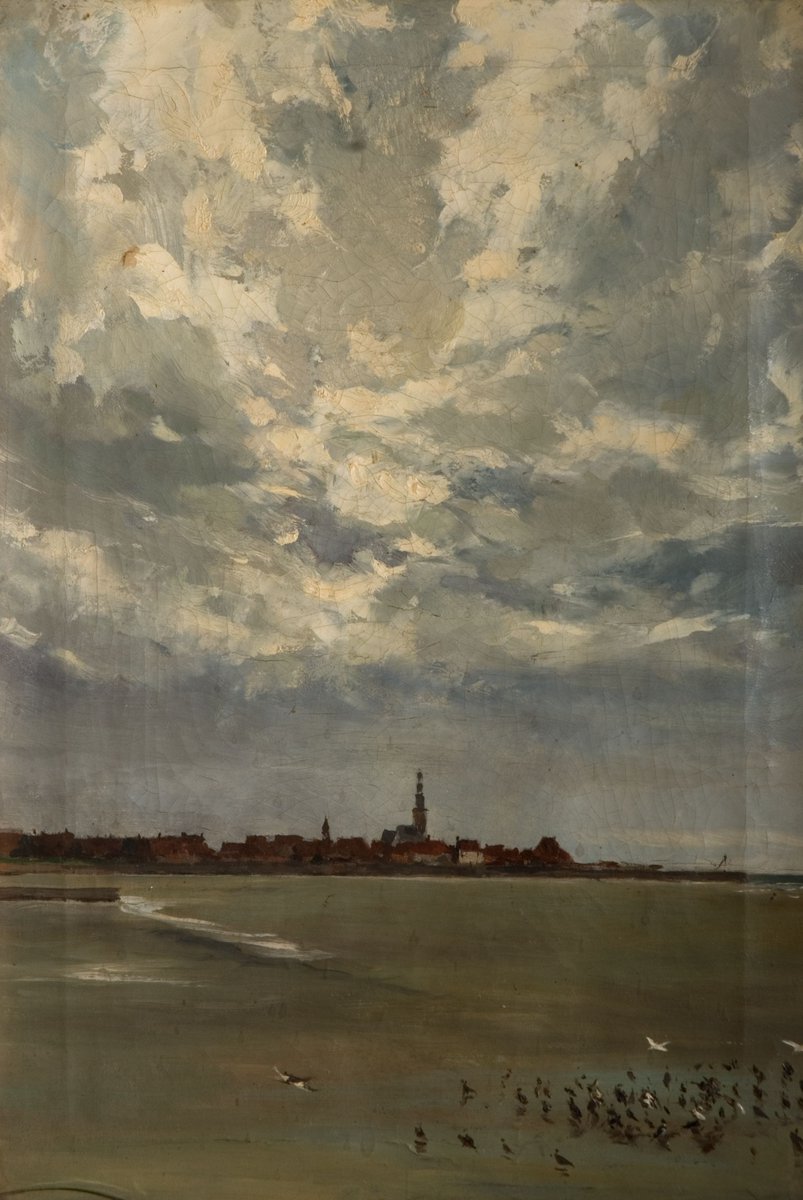 Love the big sky. Hindelopen, Holland by Alexander Friedrich Werne, 1875.