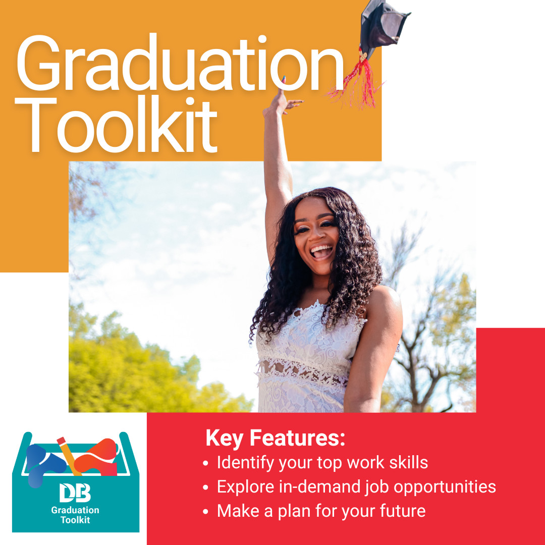 Discover your potential with the #GraduationToolkit! Use the Agile Work Profiler© to uncover your strengths and interests. Next, explore career options, identify in-demand job opportunities, and update your resume! Start now: DeBruce.org/GradGift! #Agilities #ClassOf2024