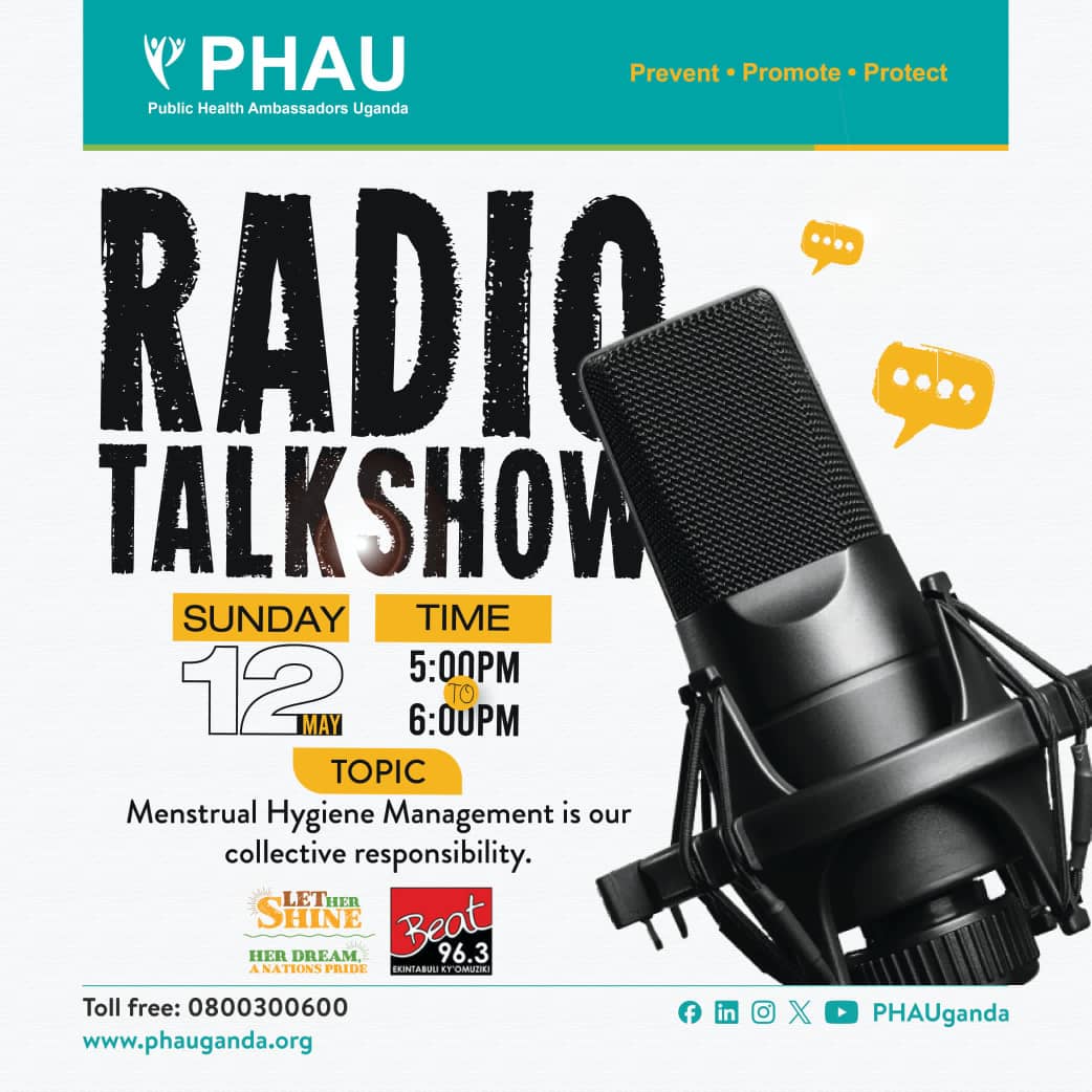 Join us this Sunday from 5pm to 6pm on Beat FM for an eye-opening conversation about menstrual hygiene management. Let's raise awareness, challenge stigma, and ensure access to proper menstrual care for everyone. 
#PHAUCARES
#PeriodEmpowerment 
#LetHerShine