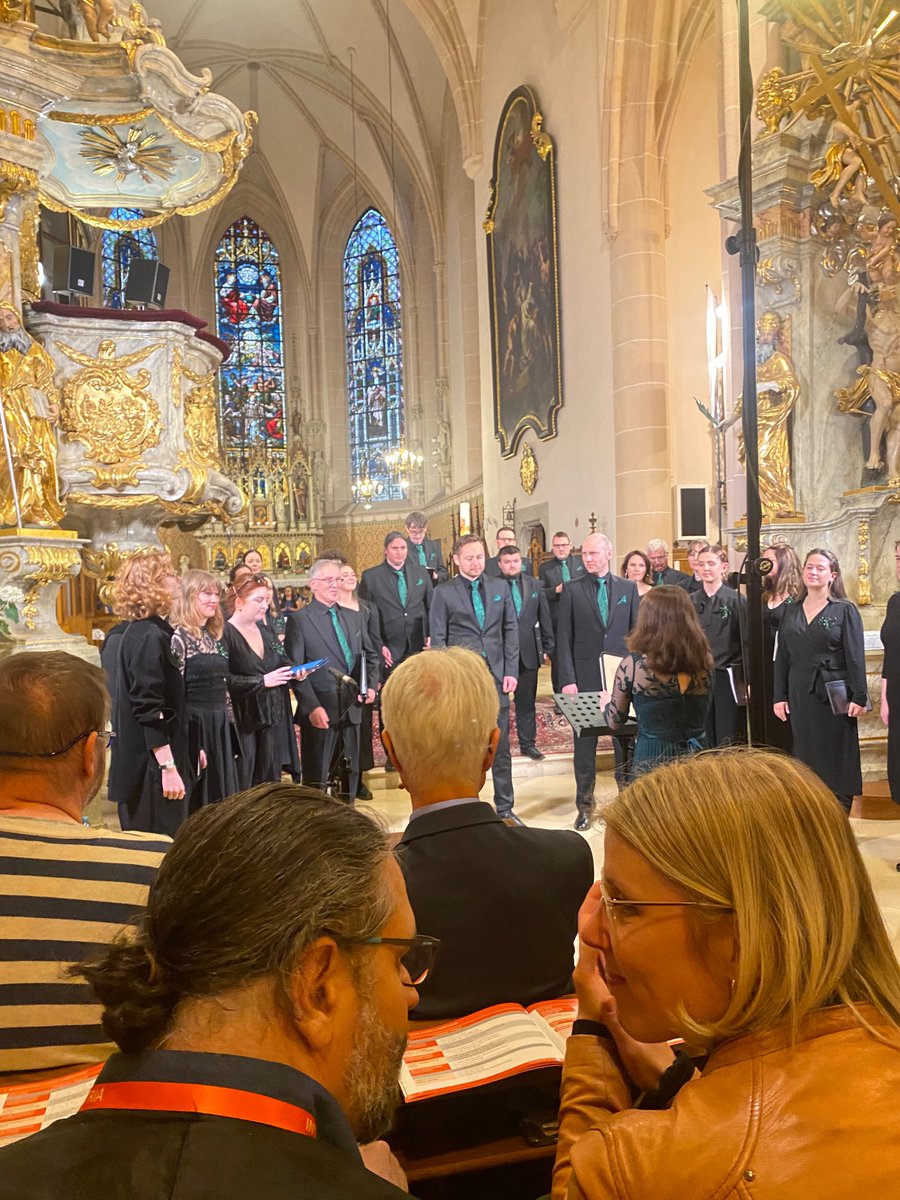 Enjoying a wonderful choral concert at the Ave Verum International Choral Competition in Baden. Very pleased to see the Cuore Chamber Choir from Dublin performing.