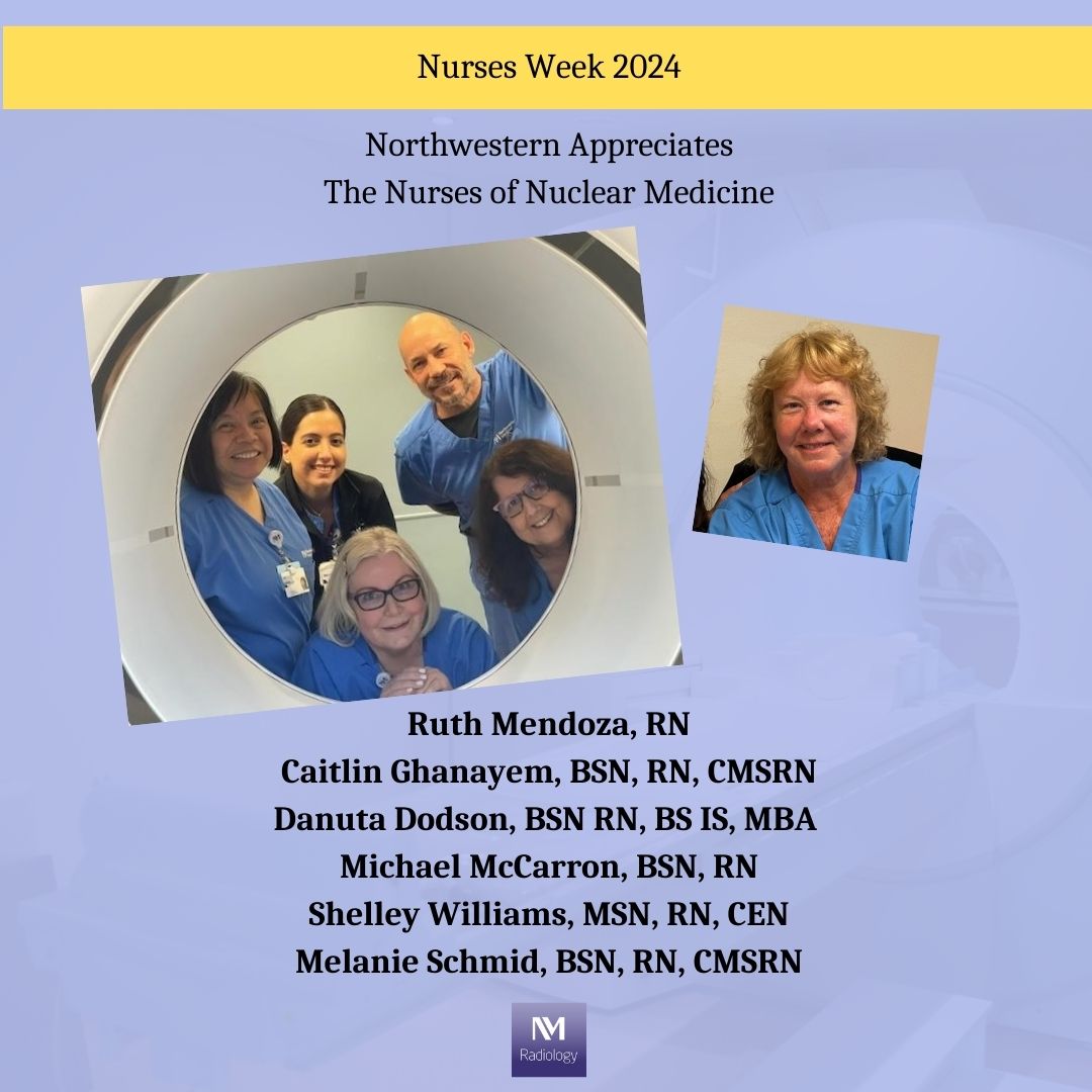 Nuclear Medicine has an amazing nursing team. They are critical team members in patient preparation, theranostic, nuclear cardiology, PET imaging and other services. They make things easier for our patients, physicians and staff. Thanks for everything you do! #NationalNursesWeek