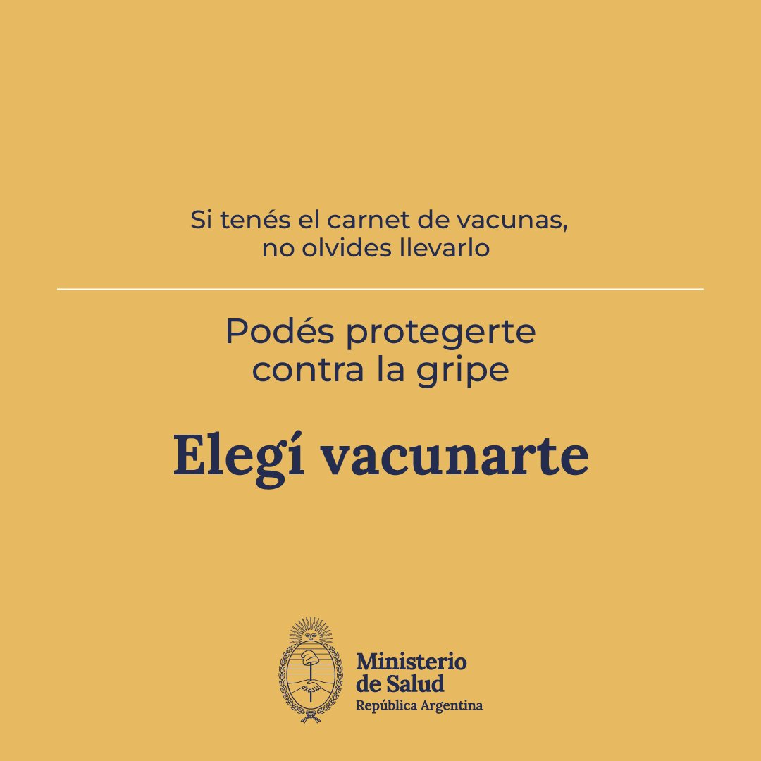 ➡️💉¿Tu hijo tiene de 6 a 24 meses inclusive? Puede recibir la vacuna gratuita en todo el país. ❗Protegete contra la gripe.