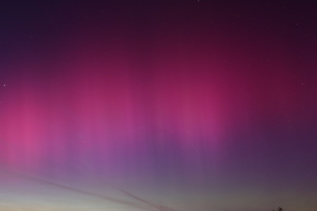 Polarlicht gestern bei mir im oberen Vogtland.