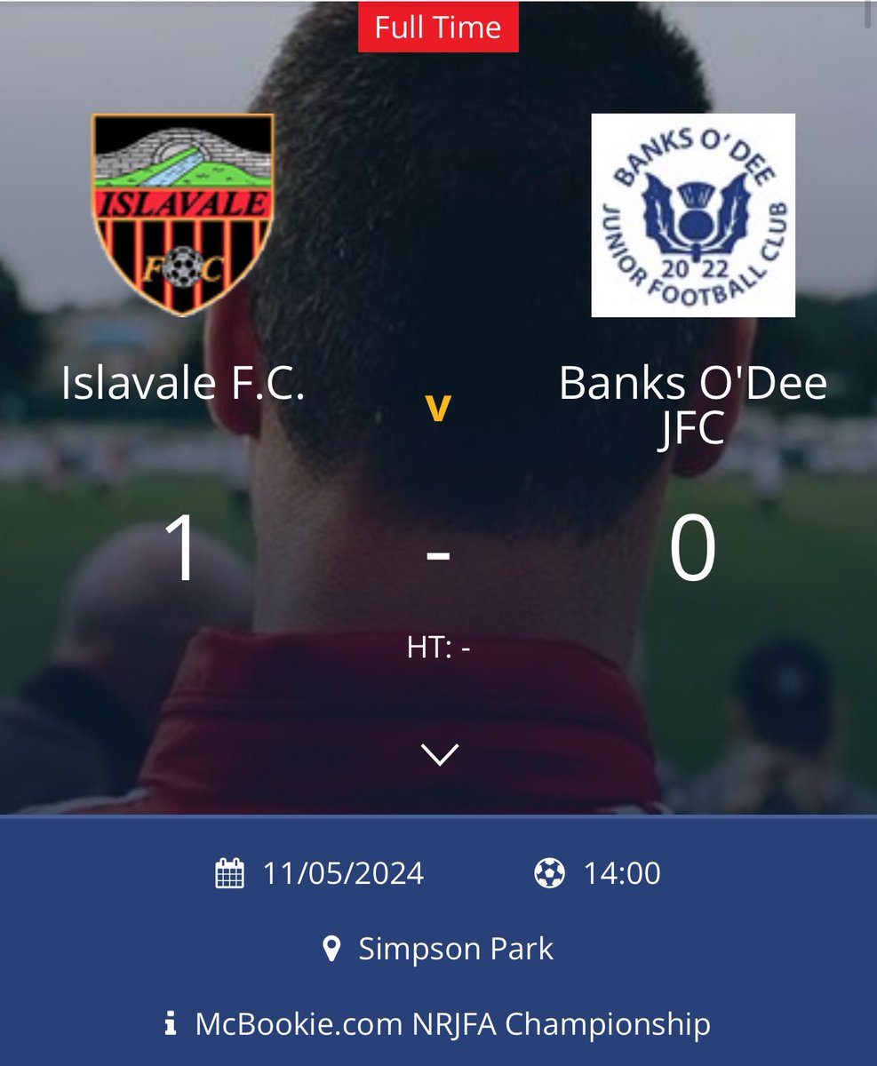 banksodeejfc's tweet image. It wasn’t to be for the young Dee today. Congratulations to Islavale on a great season and now only a point from the championship. A good season for the youngest teams in Scottish football and achieving promotion to the premier which we set out to do when we started last season.
