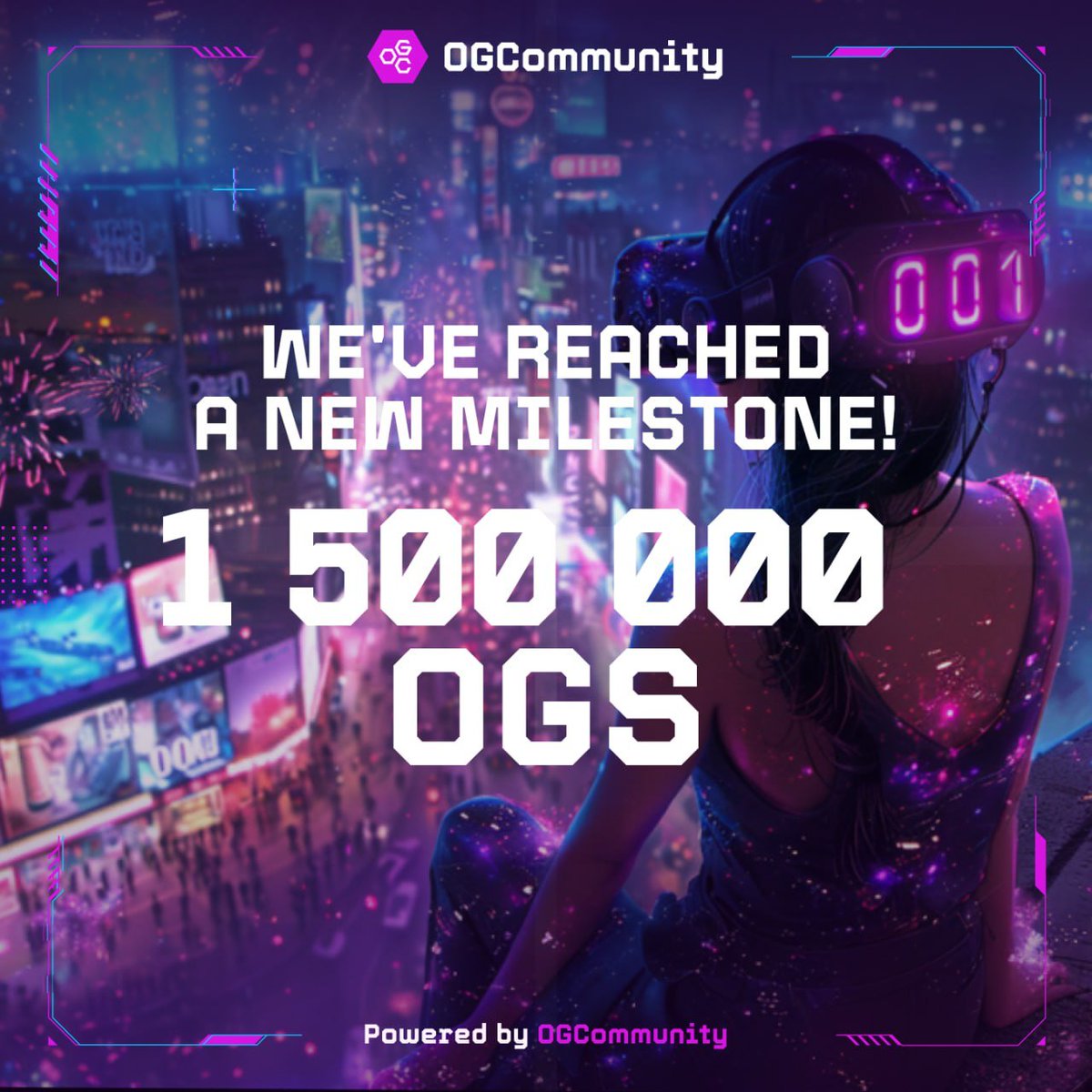 # 1 500 000 members in OGCommunity! We're unstoppable! 🔥 We've just hit 1,5M OGs in our community — faster than our wildest expectations! 😱 No surprise: so much wonderful news in the last few days, and so much more to come ❗️✅ #OGCommunity #ogcommunityX #OGC #Web3