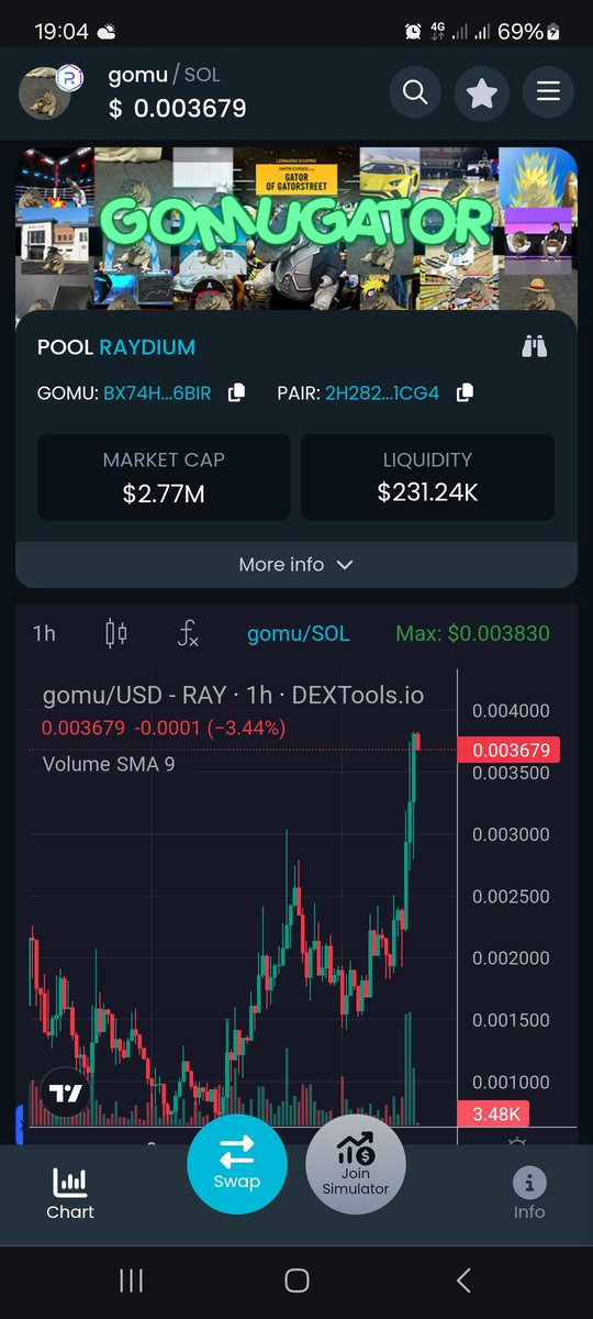 $Gomu new meta coz its different from the congested cat and dog meta... found this gem around 500k and it's still going 🚀