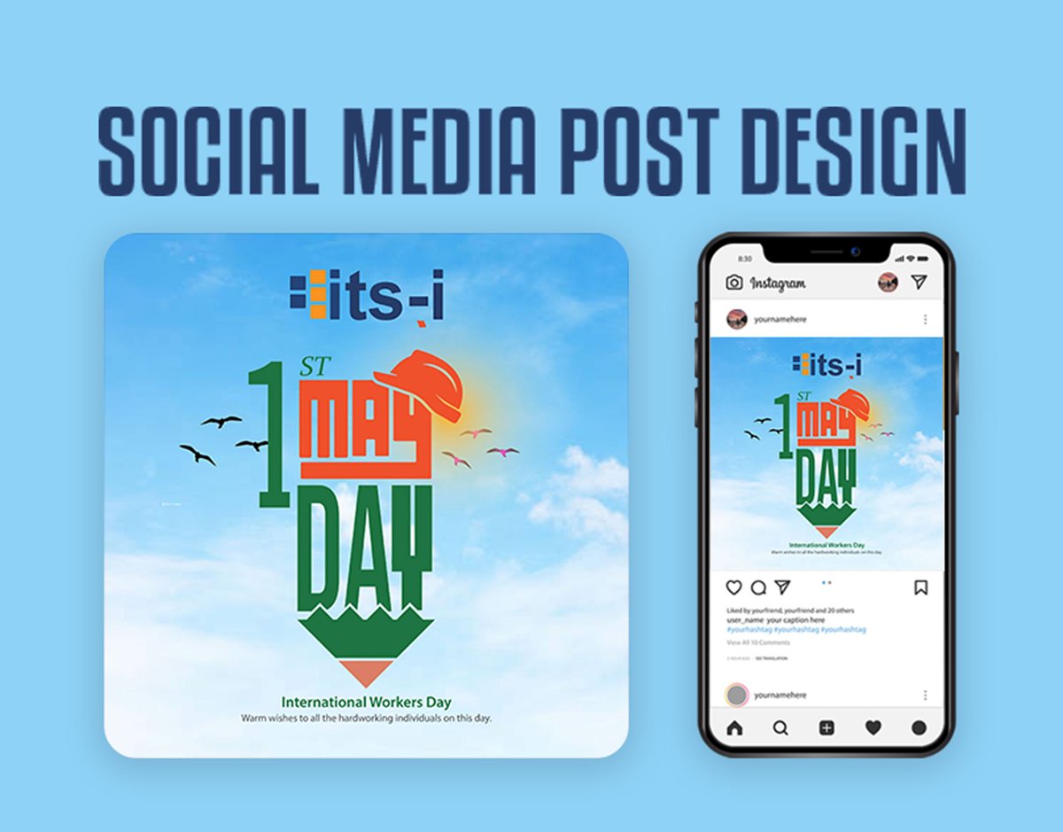 1 May Day social media post design
📷Client Work
Company: facebook.com/sylhet.its.i
Designer= Kobir Ahmed
Email=kobirit2243@gmail.com
Instagram=instagram.com/kobirit2243/
LinkedIn=linkedin.com/in/kobir-ahmed…
Behance = behance.net/kobirahmed9
#1MayDay #workday #workday