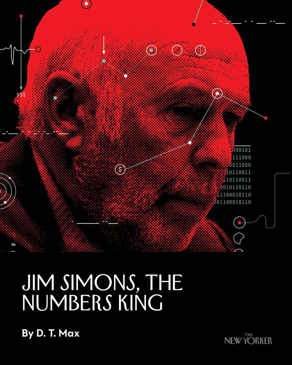 Jim Simons, a mathematician who made billions on Wall Street, died yesterday, at the age of 86. Revisit D. T. Max’s story, from 2017, on the research center that Simons funded to help scientists mine data for the common good: nyer.cm/pXj79GT