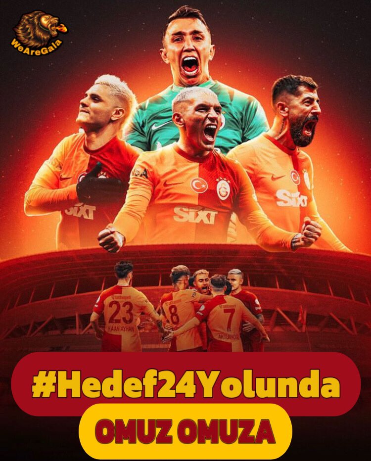 “Şampiyonluğa son 3.” 💪🏻♥️💛 #Hedef24Yolunda omuz omuza. 🔥 #WeAreGala @wearegal