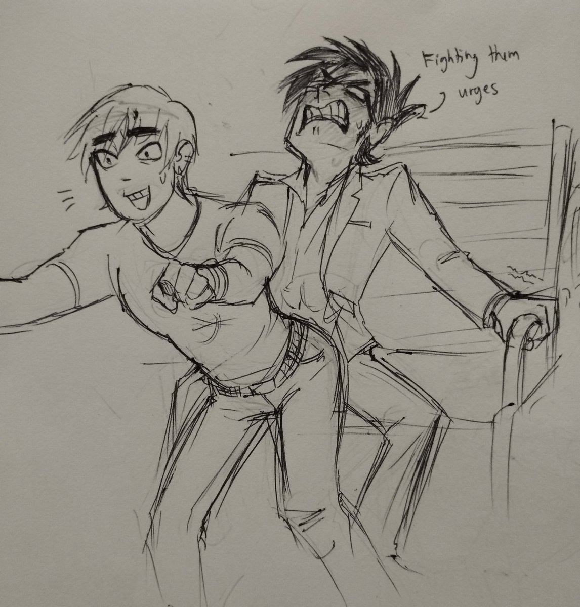 bingbing_draws's tweet photo. Lmfao , earlier I was making tragic lore of them and then I ended up drawing this at night
Ref in the thread
#toddingram #gideongraves #ScottPilgrim #scottpilgrimfanart #ingraves https://t.co/iY958YJjCv