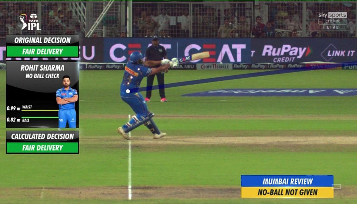 It was a no ball. It was umpires mistake but Rohit Sharma didn't cry like Chokli. 

That's what a true leader does ! 🇮🇳🐐