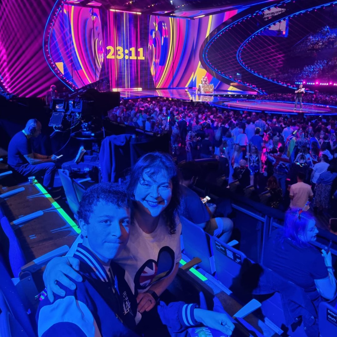 Who's watching the @Eurovision final this evening? 👀 We're getting involved by re-sharing Theo's wish 'to go to #Eurovision' last year ✨ Theo and Mum sang and danced the show away, creating lasting memories while escaping the reality of living with Hodgkin lymphoma 🎤