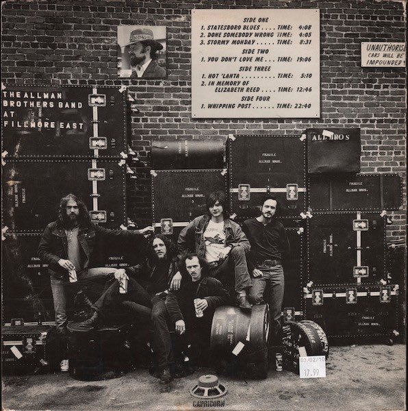 @RockNRoLL_85 

Is THIS the best live album of all time? It should be. It’s magnificent!

The @allmanbrothers Band were relative unknowns when they made this album, their 3rd. Their first 2 albums were only mild successes at first.

“At Fillmore East” has sold millions of copies.