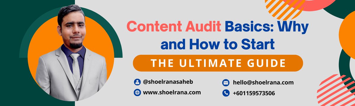 Content Audit Basics: Why and How to Start
Read More👇👇👇👇
linkedin.com/.../content-au…...
#shoelrana #seo #ContentAudit #DigitalMarketing #ContentStrategy #contentcreatorOptimization #MarketingAnalytics #seostrategy