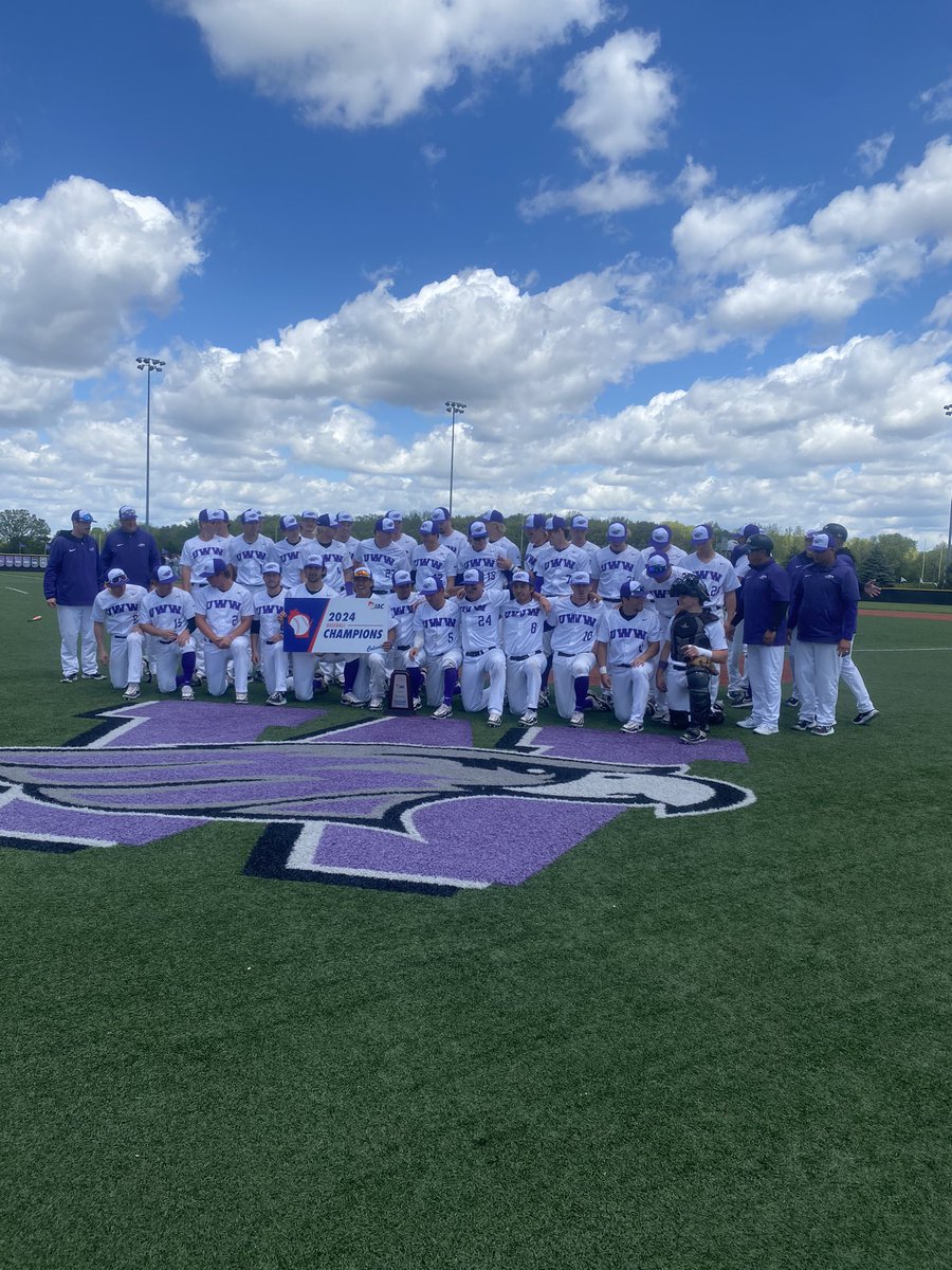 For the 8th time in program history, Whitewater Baseball wins the WIAC Tournament.
