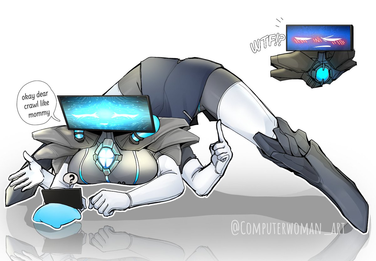 Teach baby mice how to crawl #SkibidiToiletOc #art #oc #white_computerwoman