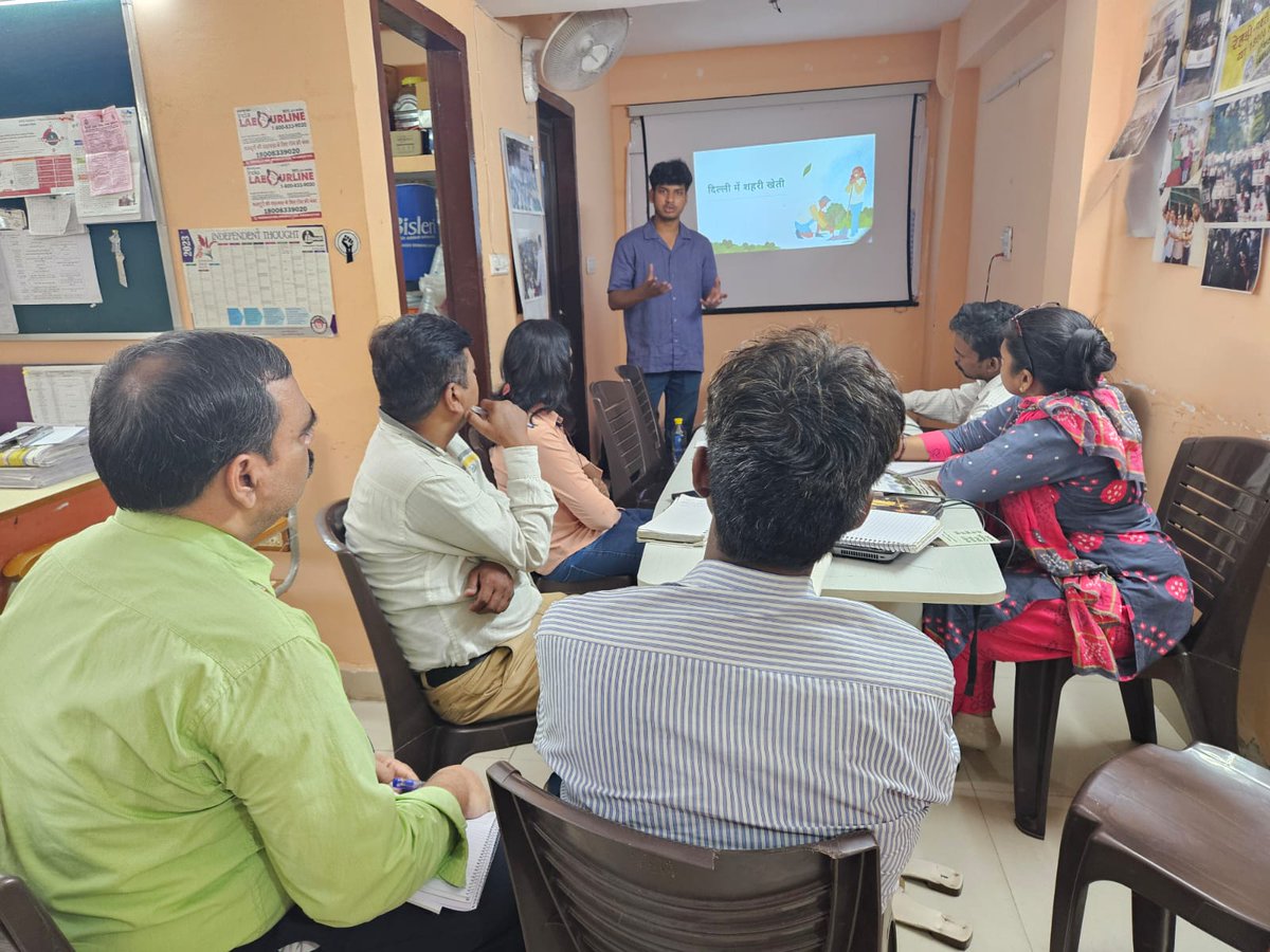 Organized a training session with People's Resource Centre on #urbangardening