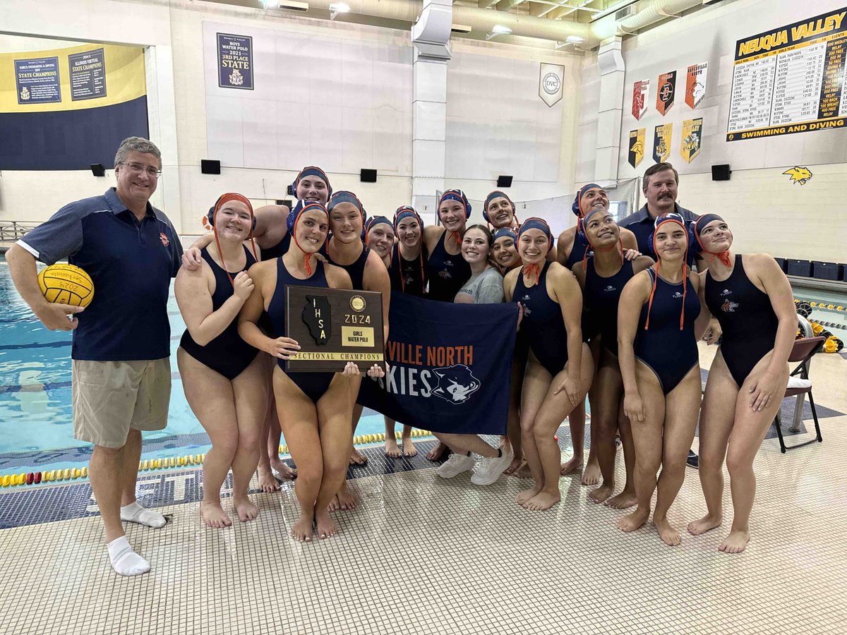 GIRLS WATER POLO: Naperville North is once again girls water polo sectional champions. The Huskies take down Metea Valley and move on to the State Series. @NNathletics @NNHSposey