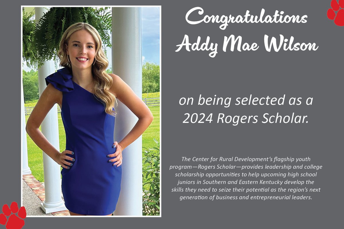 Corbin Ladyhounds BB (@bb_corbin) on Twitter photo Congratulations to our own Addy Mae Wilson on being selected as a 2024 Rogers Scholar. #corbin_softball <a href="/AddyWilson32/">Addy Wilson</a> Congratulations to our own Addy Mae Wilson on being selected as a 2024 Rogers Scholar. #corbin_softball <a href="/AddyWilson32/">Addy Wilson</a>