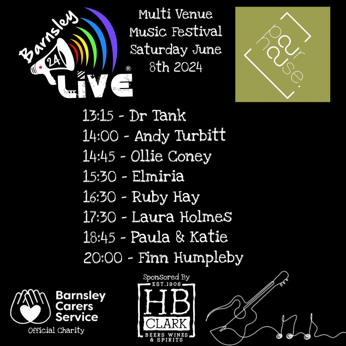 Barnsley Live 2024 - Pour House line up! 🎉
