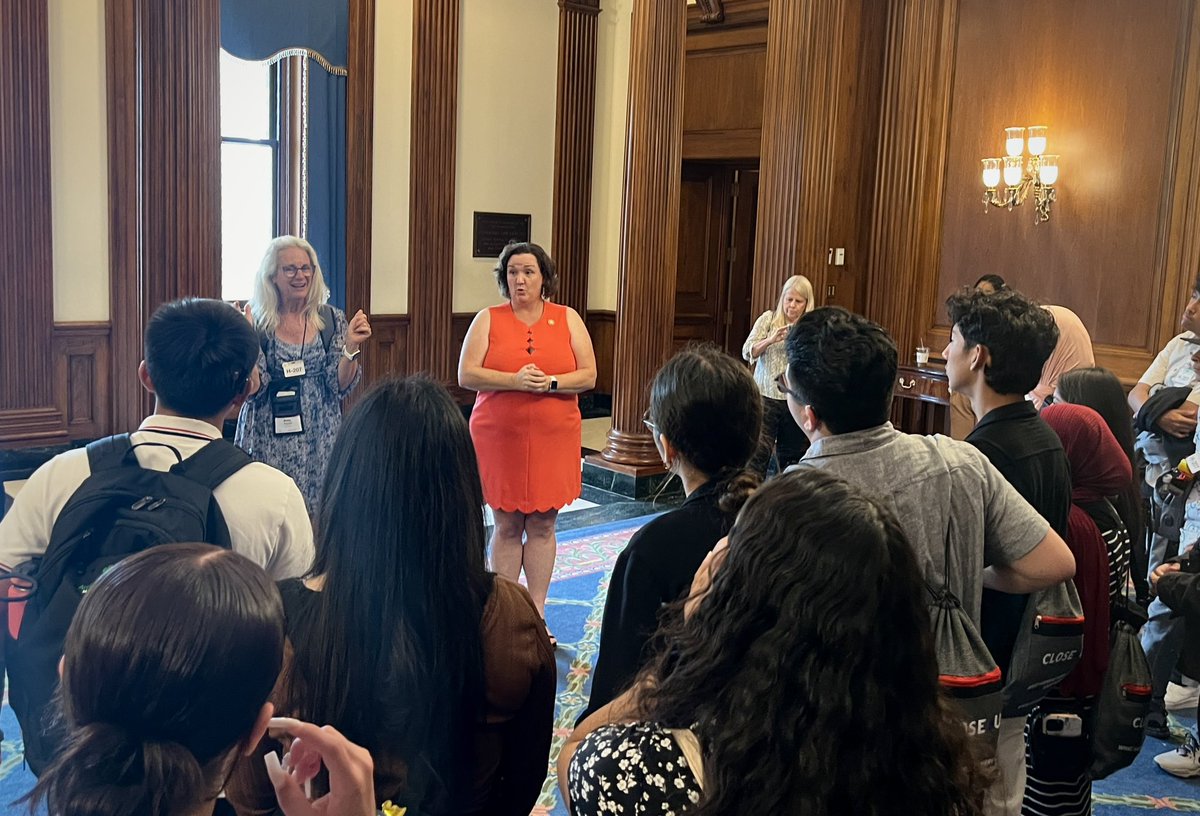 Young people and people with disabilities are too often overlooked in our democracy. It was so great to host students in the Orange County Deaf and Hard of Hearing Program at the Capitol this week. Our future is in good hands with such talented, bright kids!