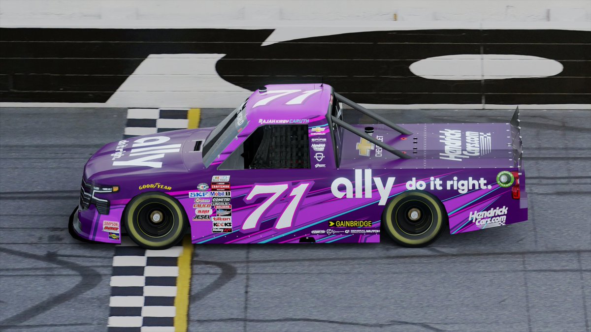 Heres a @rajahcaruth_ and @Ally concept truck!
I noticed Ally appearing on the QP of the truck the last two races and figured, why not!

#NASCAR | @SpireMotorsport | @TeamChevy