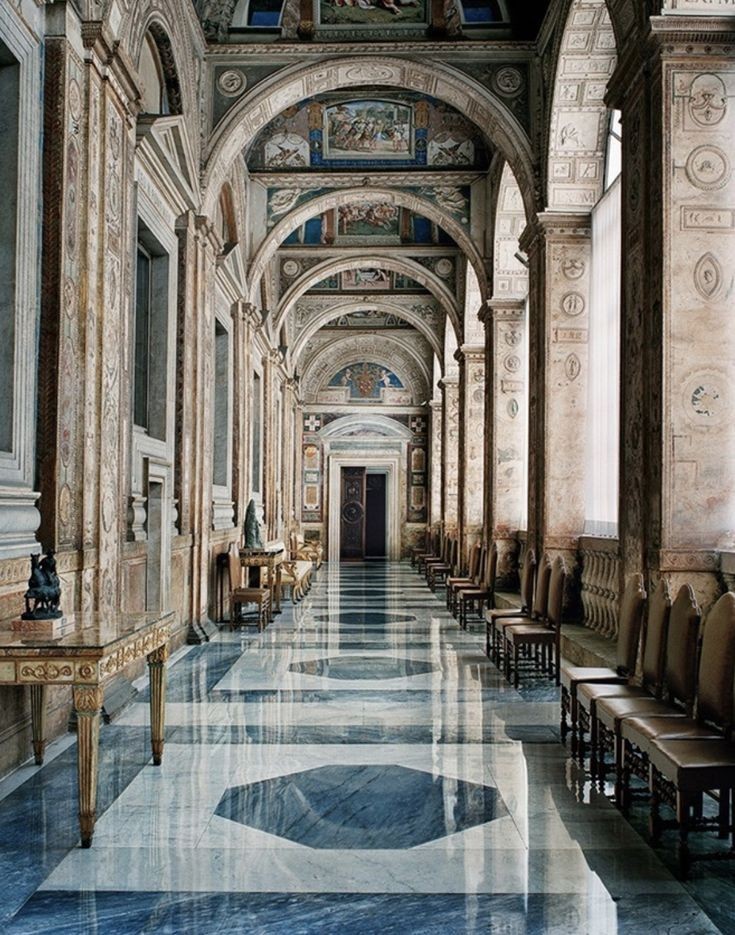 Loggia of the apostolic palace in Vatican City. Architect: Raphael.