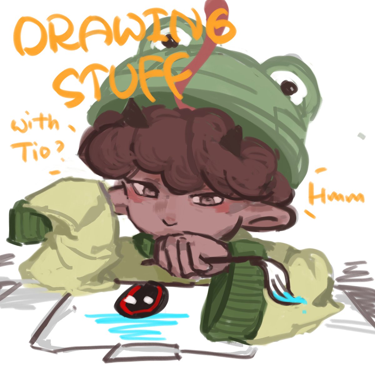 Drawing with tio…… as a frog
#qsmpfanart #richarlysonfanart