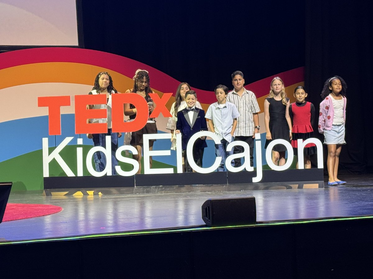 @CrestCoyotes Chelsea was the first speaker to take the stage today @TEDxKidsElCajon We are so proud of her and all of the speakers! Way to go @CajonValleyUSD