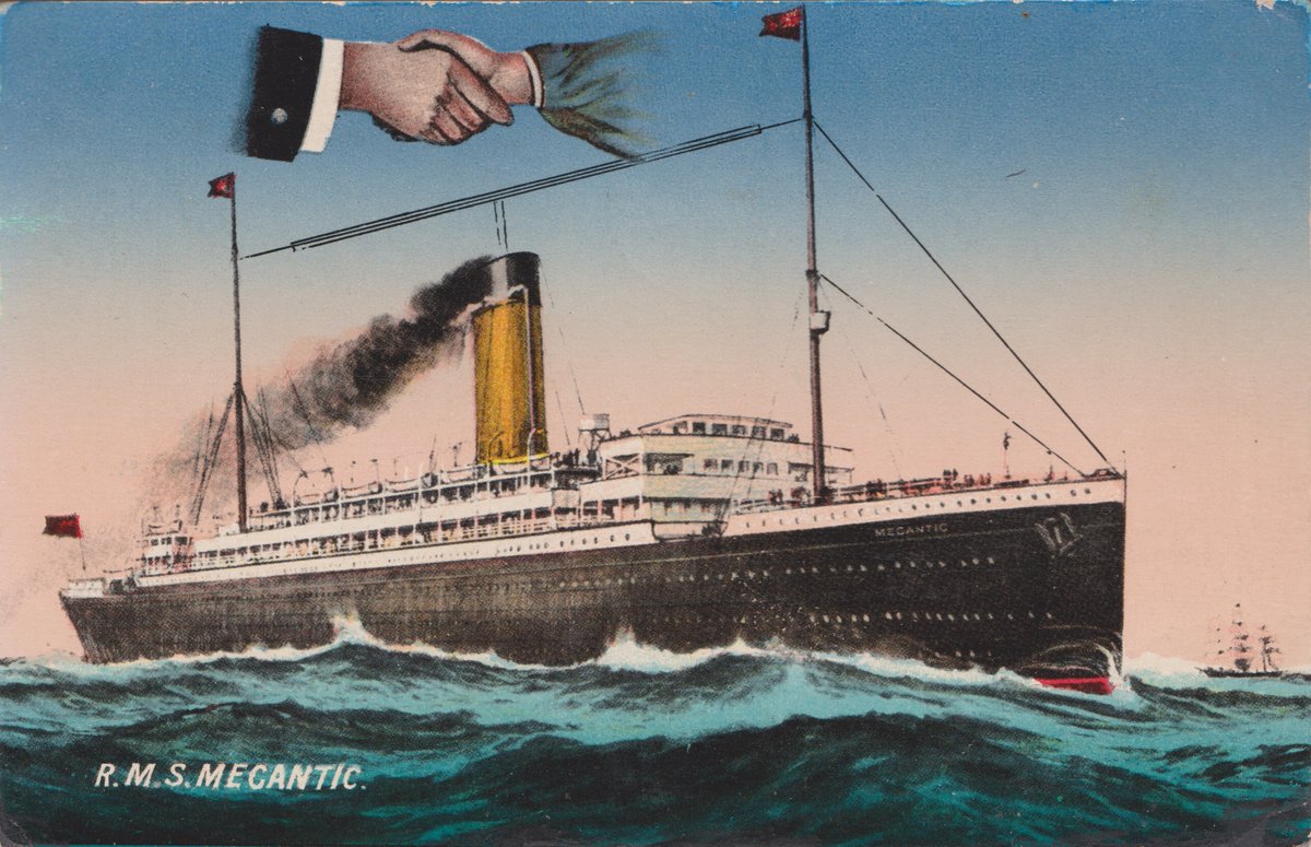 #SailAwaySunday aboard the Megantic in 1914: Dear Con If you want any money say so & I will send it to you. I received a card from children. They are fine. Yours forever & ever Matt Widowed Matt had emigrated to Canada & married Con. He died in Canada from wounds sustained in WWI