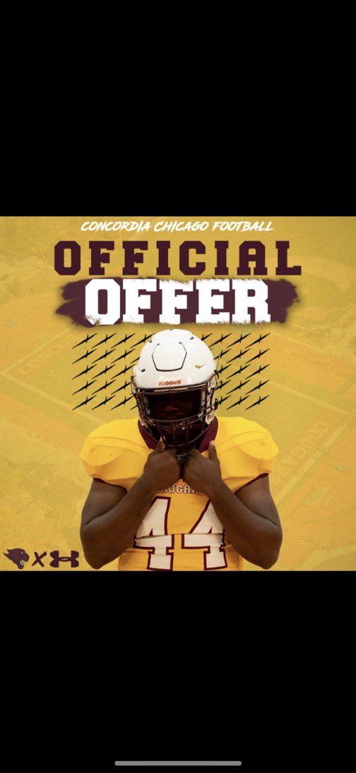 After a great phone call with @jackson__joyce I am blessed to receive and offer to Concordia university Chicago