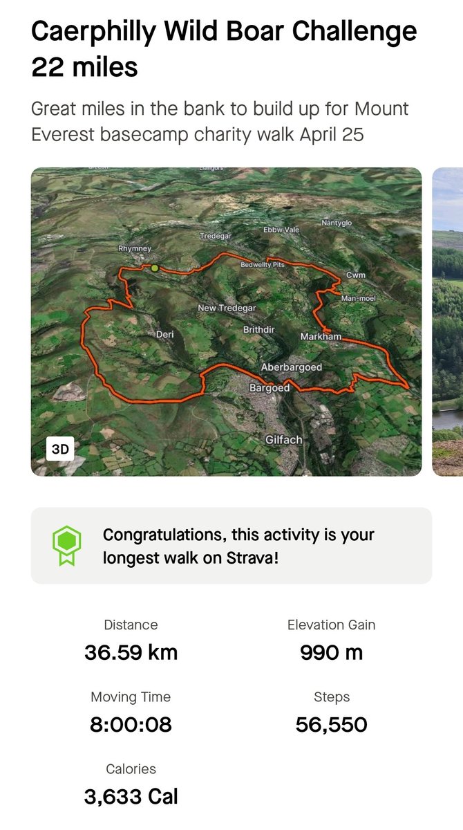 Got to see some stunning scenery of the Rhymney and Sirhowy Valley's. We truly have some fantastic walks on our doorstep.
Well organised Caerphilly- The Wild Boar challenge walk in scorhio sun 🌞 🥵