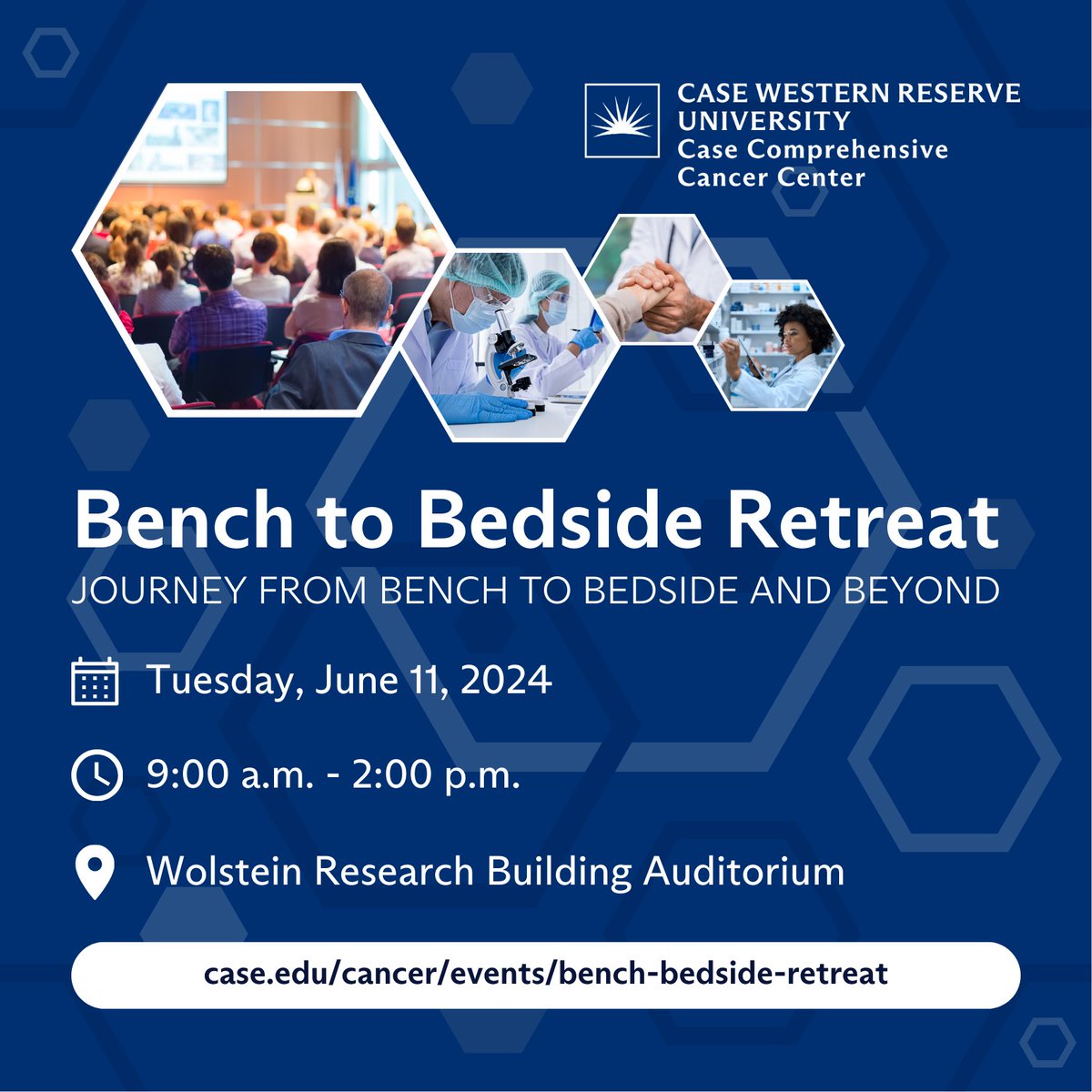 Case CCC's Bench to Bedside retreat is only one month away! Learn more and register to attend at case.edu/cancer/events/….