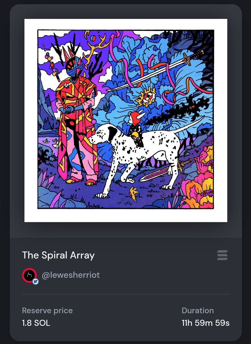 1/1 still available over on Exchange

'The Spiral Array' 

👇🔗