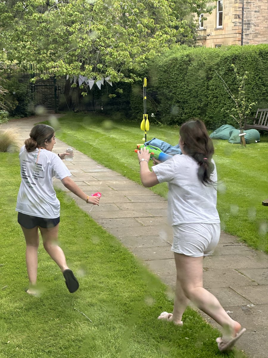 The boarders had an impromptu water fight this afternoon! #houldsworthhouse #waterfight #iloveboarding