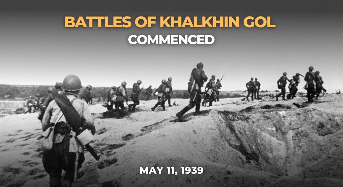 🗓 #OTD in 1939, the USSR & Mongolia fended off militarist Japan invasion, securing victory at the Khalkhin Gol River. The Red Army’s triumph at Khalkhin Gol compelled the Japanese to abandon their plans for a major assault on the USSR. t.me/MFARussia/20181 #KhalkhinGol85