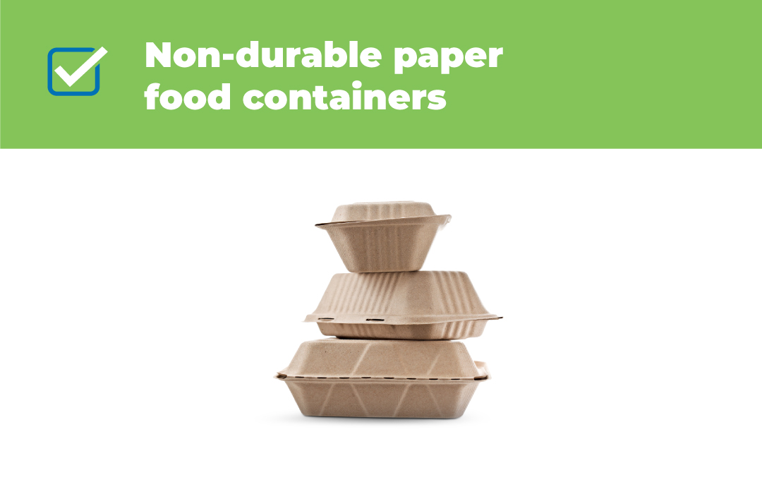 Yes, paper food containers can be recycled! Please empty and wipe clean before including them in your paper recycling. See our full material list and how to sort at RecycleBC.ca/What-Can-I-Rec…