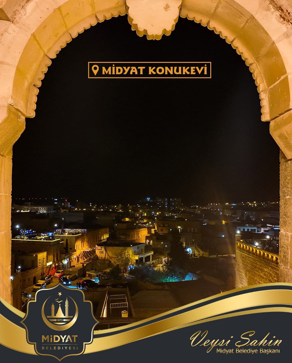 Gündüzü kadar gecesi de bir başka güzel olan kadim memleketimiz Midyat’tan tüm hemşehrilerimize selam olsun, geceniz huzurla dolsun.❤️

#VeysiŞahin 
#MidyatBelediyesi