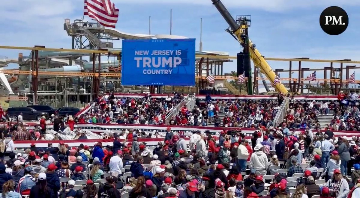 Are you at President Trump's rally in Wildwood Beach, New Jersey? Share your best shots below! 📸